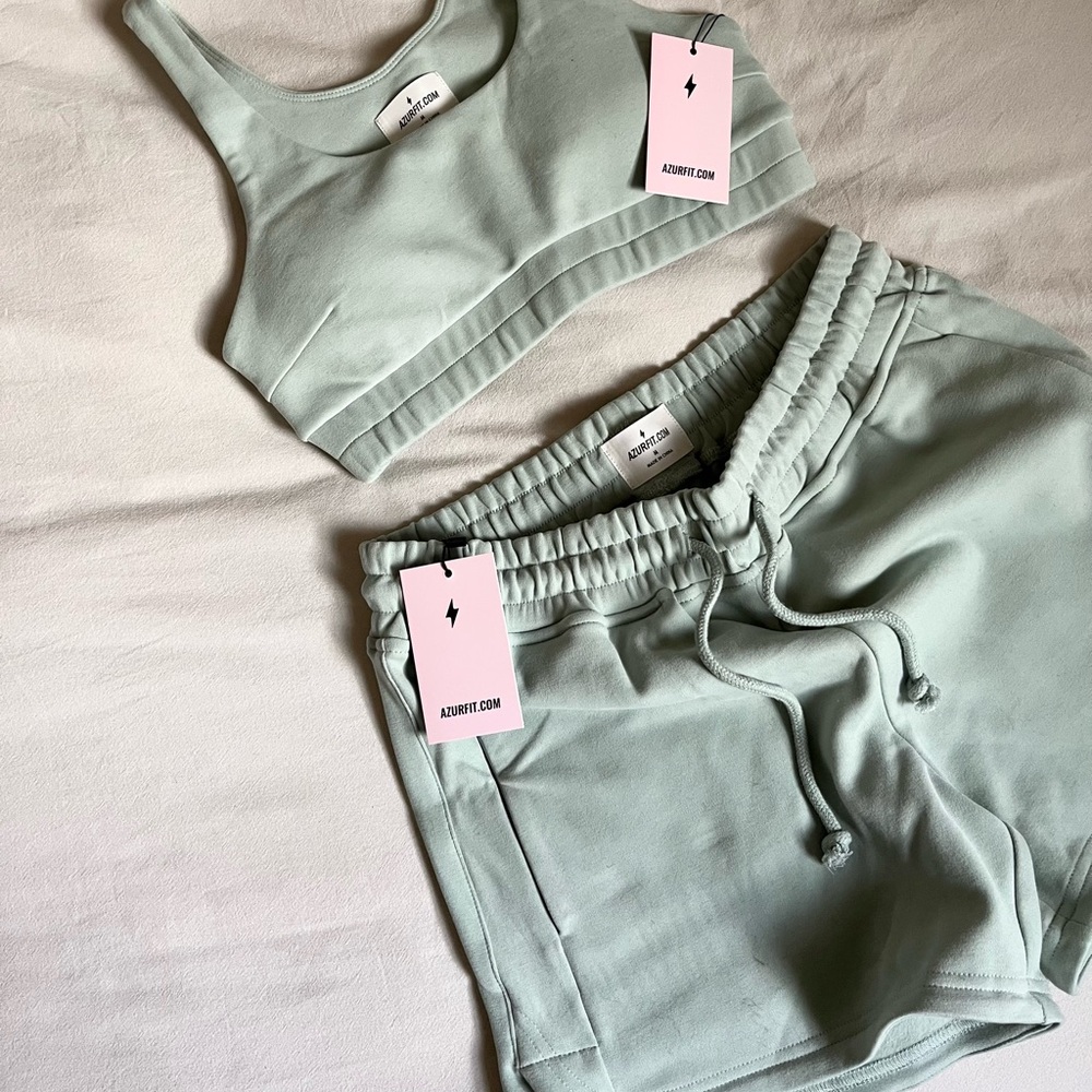 Women's Athletic Shorts - Mint Green